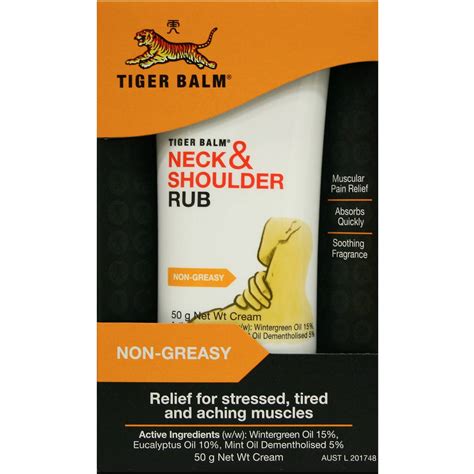 tiger balm neck and shoulder rub